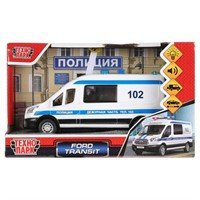 Модель TRANSITVAN-16PLPOL-WH Ford Transit Полиция Технопарк в коробке