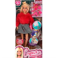 Кукла Карапуз 66529-21-S-BB 29см София-модница, набор тату, руки и ноги сгиб, с акс