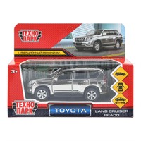 Модель PRADO-SL-CH-WOD TOYOTA PRADO ХРОМ 12 см, двери, багаж, инерц, серебрист Технопарк в кор.