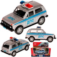 Модель 2005C076-R LADA ПОЛИЦИЯ 10 см Технопарк в коробке