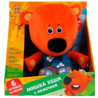Мульти-Пульти Ми-ми-мишки Кеша ест из ложечки, 25см, функц, M80283-25 /12/