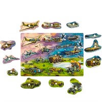 Деревянная Рамка вкладыш с ручками 28*19,5 см,термопак Буратино W0291