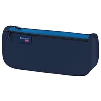 Пенал 2 отделения 22x10x6 см Dark blue Brauberg kids 273551