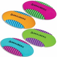 Ластик Mix S 58х33х13мм, ассорти, 228724 Brauberg