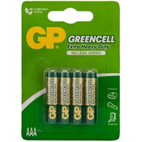 Батарейка GP Greencell AAA (R03) 24S солевая, BL4 / цена за 1 шт / 267817