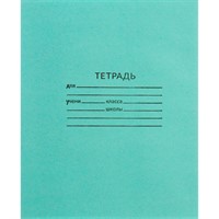 Тетрадь 24 л. клетка зеленая офсет №1