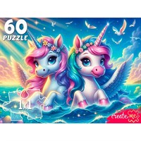 Пазл 60 Волшебные единороги в море УК60-0222