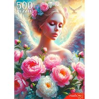Пазл 500 Ангел с цветами Ф500-6628