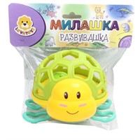 Игрушка развив. Levatoys MKJH106 Черепашка на бат в пак.