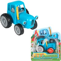 Фигурка Синий Трактор 6 cм, подвижные колеса PF-BLUETRACTOR-RU2-WOD