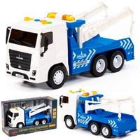 Автомобиль МАЗ-эвакуатор инерционный со светом и звуком в коробке 94018 П-Е /8/