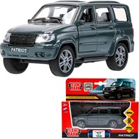 Модель SB-17-81-UP-GY-WB UAZ patriot, 12 см, дв., багаж., инерц., серый Технопарк в кор.