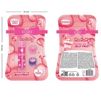 Бальзам для губ детский цв.красн.,3,4гр,2 колечка, ягодный десерт Т27258 Lukky