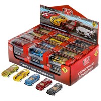 Модель 2013822-R Гоночные машины 7 см, инерц, ассорт Технопарк в кор.