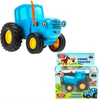 Модель BLUTRA-11-BU-WOD СИНИЙ ТРАКТОР длина 11 см, инерц, синий Технопарк