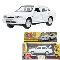 Модель 2115-12-WH ВАЗ-2115 Самара длина 12 см,двери,белый Технопарк  в кор.