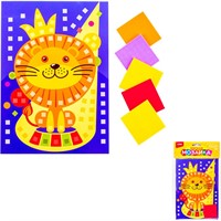 Набор для творчества Мозаика мягкая Лев.Малый набор Кэ-001