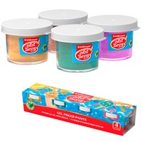 Краски 4цв пальчиковые ArtBerry Pearl гелевые с Алоэ Вера 54032 /Erich Krause/