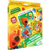 Набор Для Творчества Мимимишки 3в1. Путешествие с друзьями. 3 картинки, 3 листа стикеров 06023