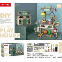 Игровой набор 15R05 2 в 1 Кухня в кор.