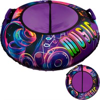 Тюбинг для катания 100 см Dvizhok Оксфорд Music на клапане + камера + коробка