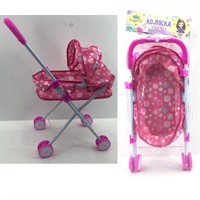 Коляска д/куклы Miss Kapriz MK336-4B в пак.
