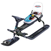 Снегокат Тимка спорт со спинкой 4-1 Nika Kids гонки черный каркас /Ника/