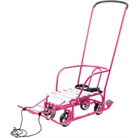 Санки Тимка 5 Универсал Т5У/ВФ вересково-фиолетовый /Ника/ спинка, толкатель, колеса