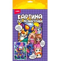 Набор для творчества Картина по номерам на холсте 20*30 см Нео-робот Рхд-047 Lori