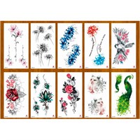 Татуировка-наклейка Цветочный микс 2 ТА-1764