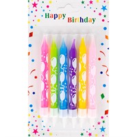 Свеча для торта 6 шт. 8 см FG240525059L