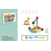 Конструктор магнитный CH1063 25 дет. в кор.