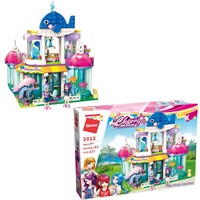 Конструктор C2012 Розовый мир: Дельфинарий 327 дет. QMAN