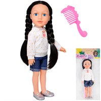 Кукла Miss Kapriz MK2540DK-B 40 см, с аксесс, в пак.