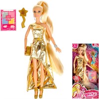 Кукла Карапуз 66001-K3-S-BB 29 см София, руки и ноги сгиб,  косметика, акс