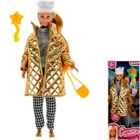 Кукла Карапуз 66001-W2-SPS-BB София 29 см plus size, руки и ноги сгибаются,Зима