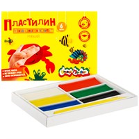 Пластилин 6 цв. Каляка-маляка ПКМ06-П 90г.