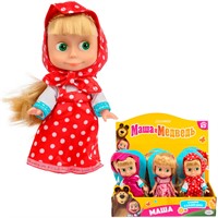 Кукла Карапуз DSP83030WOSP23 м/ф Маша и Медведь.Маша в конверте 15 см, без звука