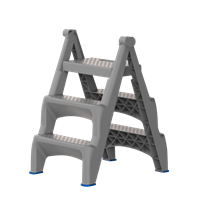 Стремянка пластиковая Steppix, PP1720 (от 12 шт)