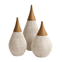 Плетеный абажур из ротанга 25*55 см