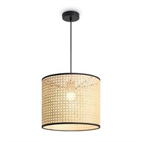 Подвесной абажур из ротанга 30*25 см