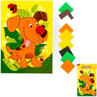 Набор для творчества Мозаика мягкая Собачка.Большой набор Кэ-016