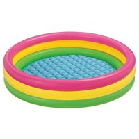 Бассейн детский круглый Радуга надув.пол от 3 лет 114х25см от 3лет 57412