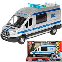 Модель TRANSITVAN-22PLPOL-SR FORD TRANSIT ПОЛИЦИЯ Технопарк  в коробке