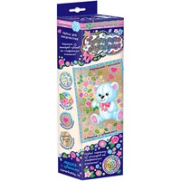 Набор для творчества Картина Мишка с цветами.Антистресс АС 43-242 СТОК