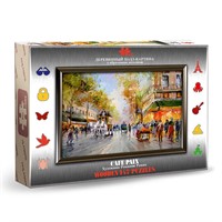 Деревянный пазл-картина CAFE PAIX 147 деталей HD20004 Hobby Day СТОК