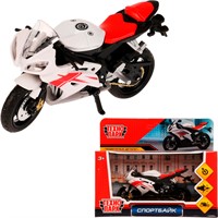 Модель 2004I099-R1 СПОРТБАЙК 11см, руль поворач Технопарк в коробке
