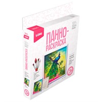 Набор Для Творчества 3D Art Панно-раскраска 15*15см "Павлин" Ирп-021 Lori