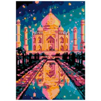Набор для творчества Алмазная мозаика Ночной Тадж Махал 21*30 см Ам-076 LORI
