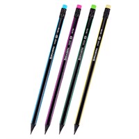 Карандаш ч/гр НВ с ластиком "VIVID" 181756 BRAUBERG